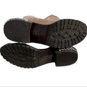 Donald Pliner Brown Studded Knee High Boots 👢